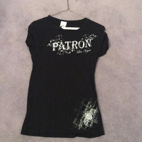 Patron Las Vegas black t shirt S/M - Picture 2 of 2